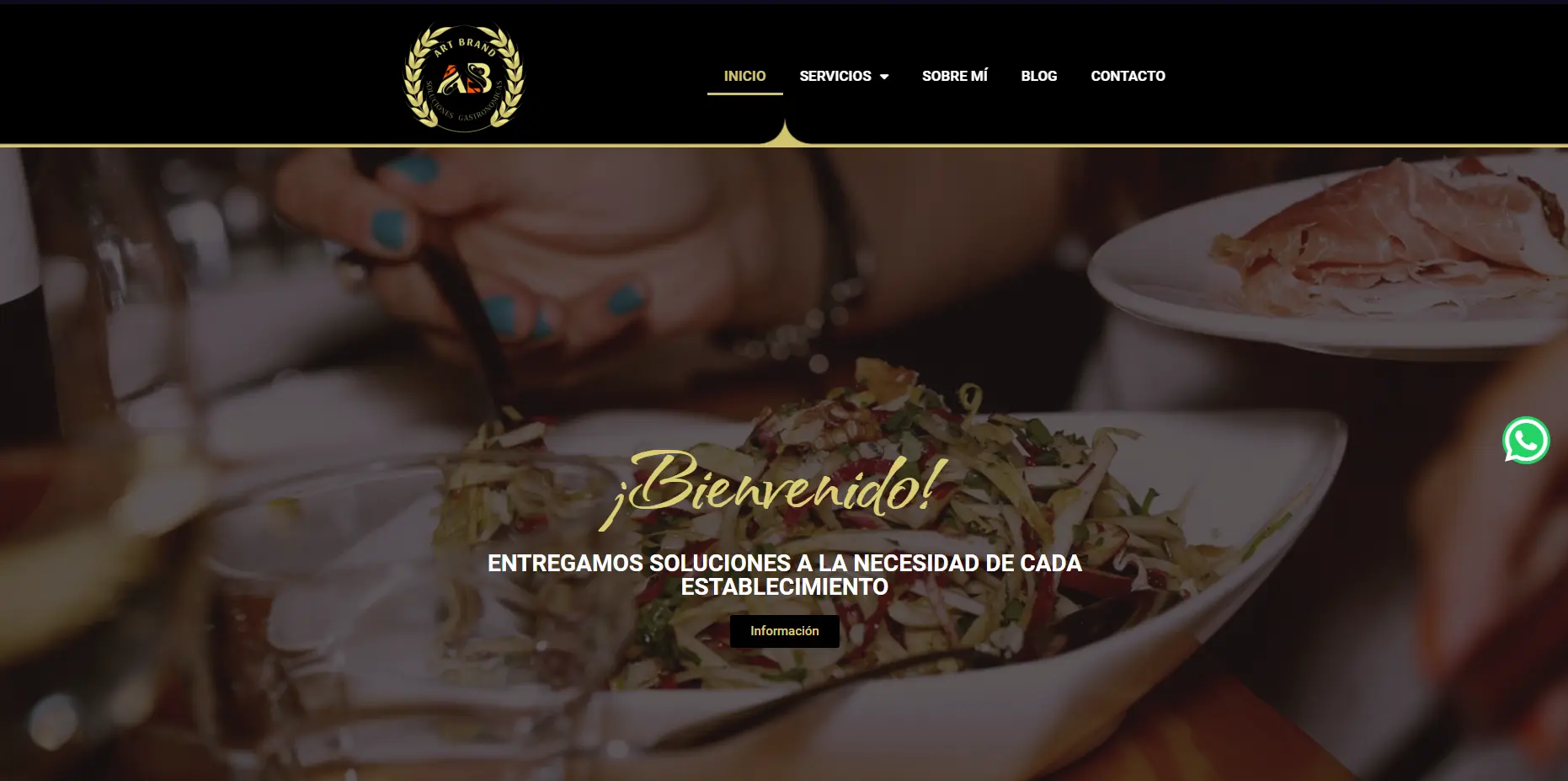 foto pagina web artes gastronomicas